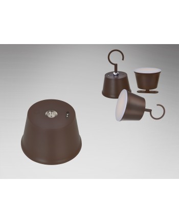 CUCO-SOBREMESA LED CORTEN